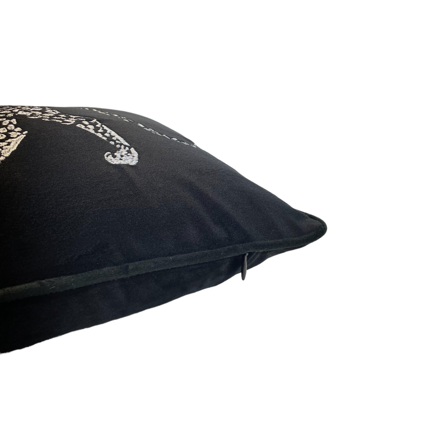 Embroidered Tiger Throw Pillow Cover