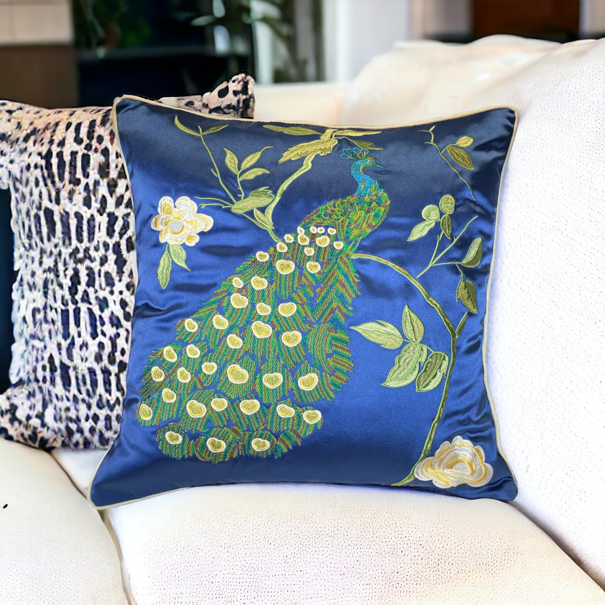 Peacock cushion covers best sale