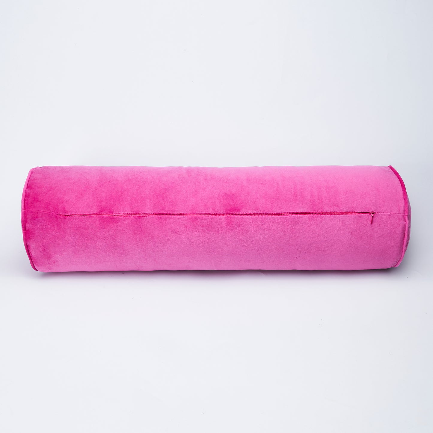 Pink Velvet Bolster Pillow Cover
