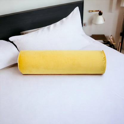 Pink Velvet Bolster Pillow Cover